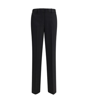 Lardini Black Wool Dress Pants
