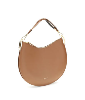Coccinelle Beige Calf Leather Bos Taurus Shoulder Bag