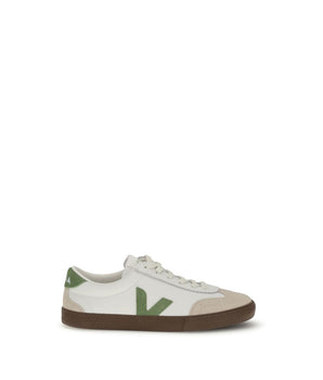 Veja White Leather Low Top Sneakers
