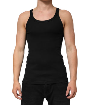 Dolce &amp; Gabbana Black Tank Sleeveless Underwear Men T-shirt
