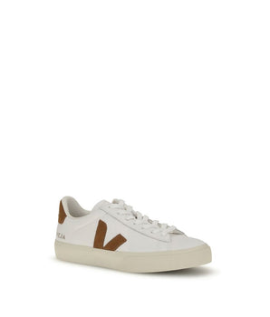 Veja White Leather Low Top Sneakers