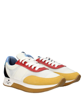 Max Mara White Fabric Low Top Sneakers