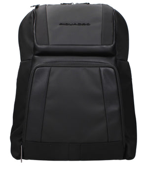 Piquadro Black Nylon Backpack