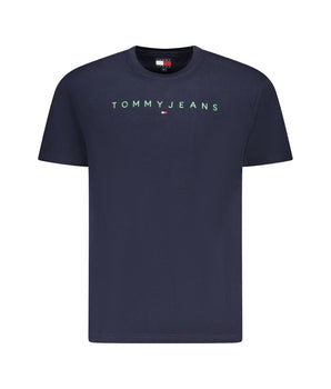 Tommy Hilfiger Blue Cotton Men T-Shirt