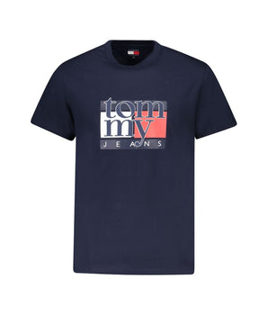 Tommy Hilfiger Blue Cotton Men T-Shirt