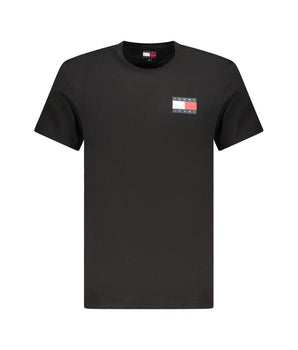 Tommy Hilfiger Black Cotton Men T-Shirt