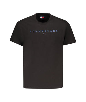 Tommy Hilfiger Black Cotton Men T-Shirt