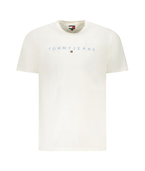 Tommy Hilfiger White Cotton Men T-Shirt