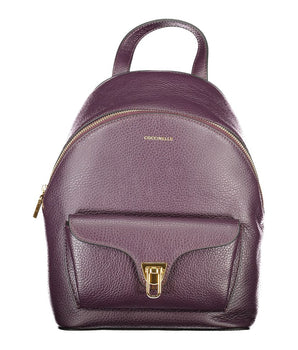 Coccinelle Purple Leather Women Backpack