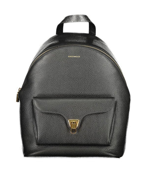 Coccinelle Black Leather Women Backpack