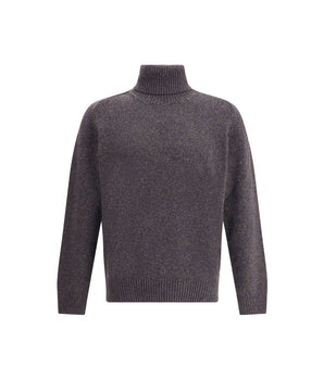 Brooksfield Multicolor Fleece Wool Turtleneck