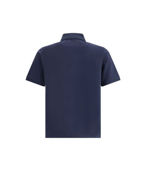 Saint Laurent Cassandre cotton polo shirt