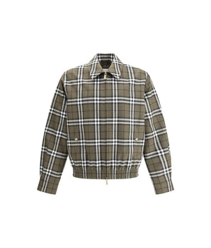 Burberry Green Wool Bomber