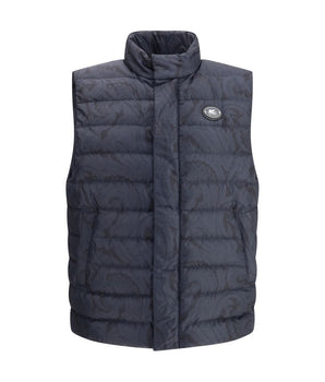 Etro Blue Polyester Sleveless Jacket