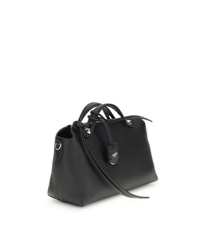 Fendi Black Calf Leather Bos Taurus Shoulder Bag