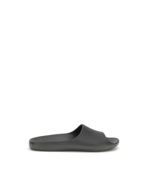 The Row Black Rubber Slippers