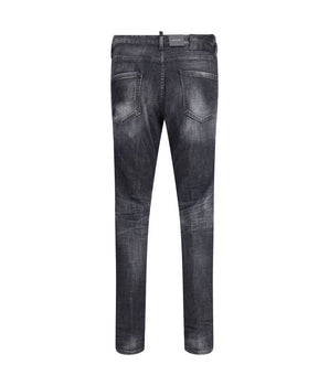 Dsquared² Black Cotton Slim Fit Jeans