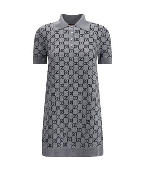 Gucci gray wool casual dress