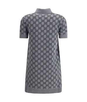 Gucci gray wool casual dress