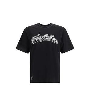 Dolce & Gabbana Black Cotton T-Shirt