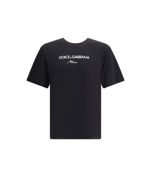 Dolce & Gabbana Black Cotton T-Shirt