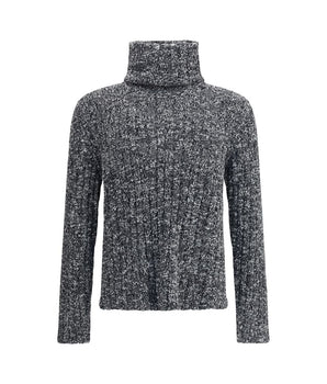 Dolce &amp; Gabbana Gray Fleece Wool Turtleneck