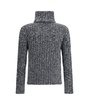 Dolce &amp; Gabbana Gray Fleece Wool Turtleneck