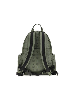 MCM Green Fabric Backpack
