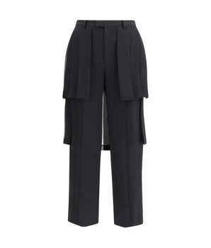 Undercover Black Acetate Casual Pants