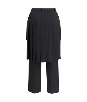 Undercover Black Acetate Casual Pants