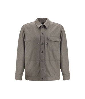 Brioni Grey Wool Coat