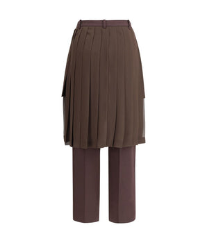 Undercover Brown Acetate Casual Pants