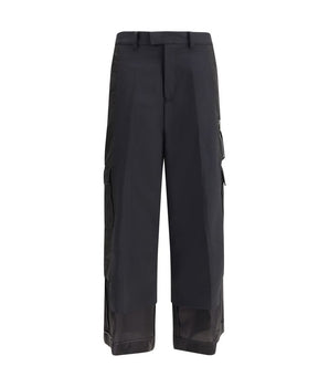 Undercover Black Polyester Cargo Pants