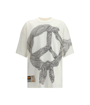 PDF Channel Cream Cotton T-Shirt