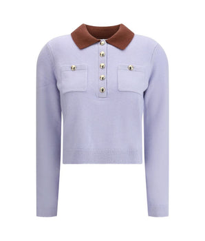 Self-Portrait Contrast collar Sweater