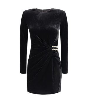 Self-Portrait Black Polyester Cocktail Dress