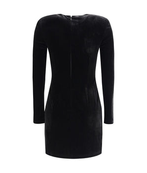 Self-Portrait Black Polyester Cocktail Dress