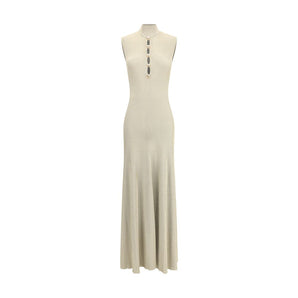 Self-Portrait Lurex knit long Dress