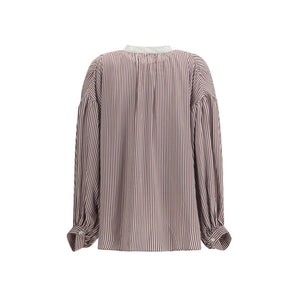 Kristina Ti Striped Shirt with wide sleeves