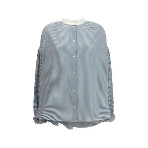 Kristina Ti Striped Shirt with wide sleeves