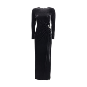 Self-Portrait Embellished velvet midi Dress