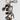 Dolce & Gabbana Silver Musical Note Key Holder Keychain Bag Charm Keyring