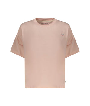 Guess Jeans Pink Cotton T-Shirt