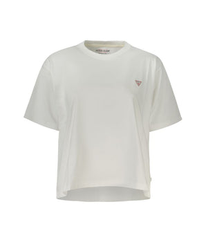 Guess Jeans White Cotton T-Shirt