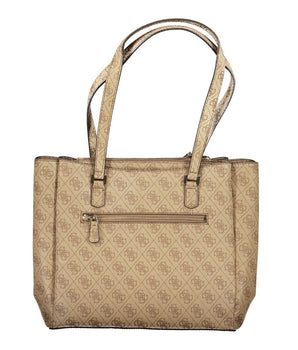 Guess Jeans Beige Polyethylene Women Handbag