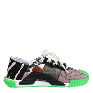 Dolce & Gabbana Multicor DG Logo Leopard Cherry Sneaker Shoes