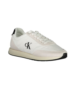 Calvin Klein White Polyester Men Sneaker