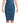 Dolce &amp; Gabbana Blue Mesh Trim Ruched Tulle Sheath Dress