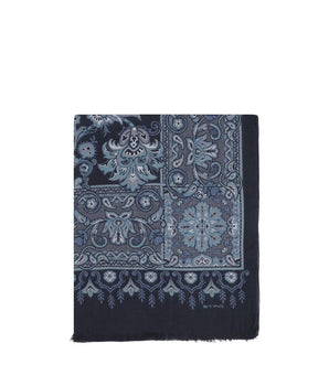 Etro Blue Modal Scarf