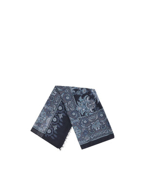 Etro Blue Modal Scarf